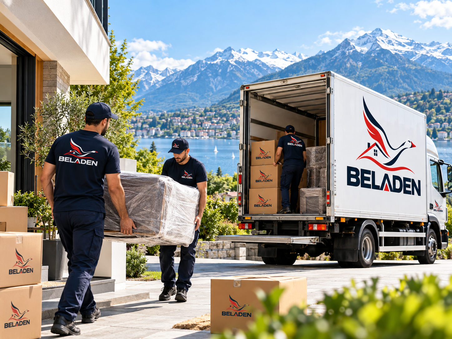 BELADEN LKW in der Schweiz